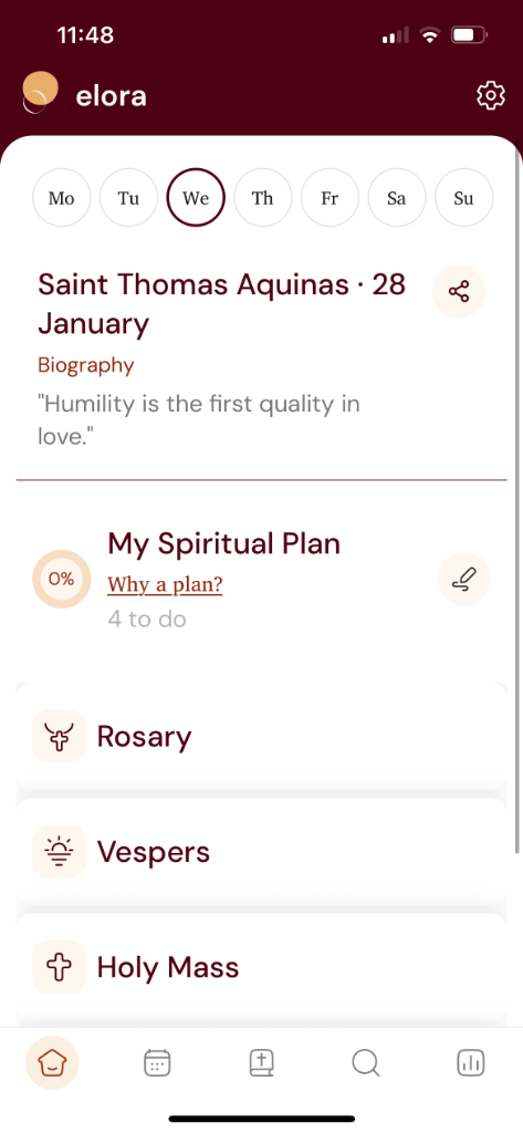 My Spiritual Plan Screenshot